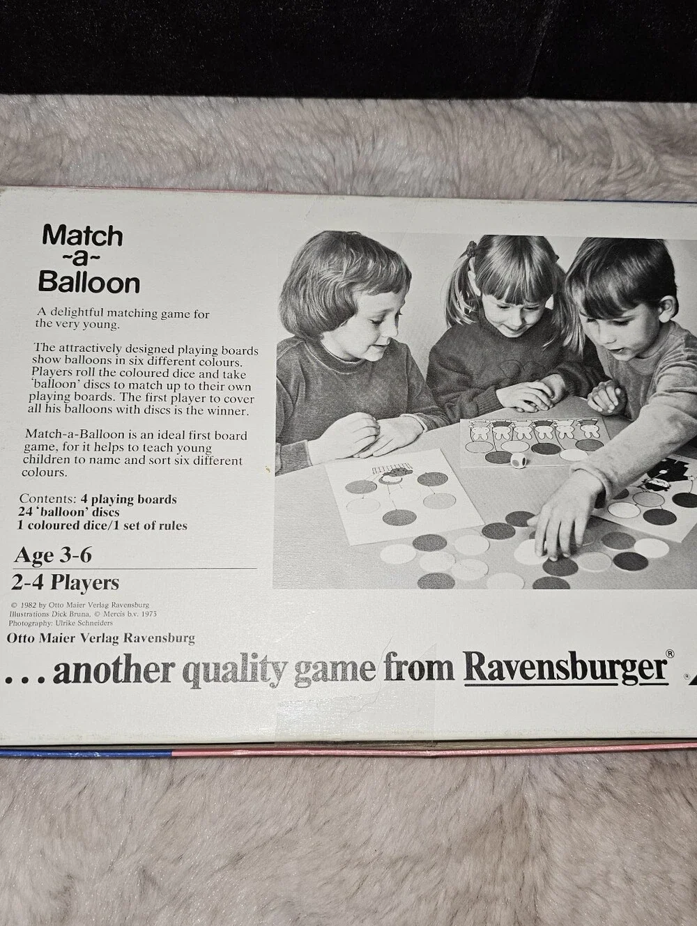 Match-a-Balloon Game Ravensburger Dick Bruna 1982 ~ 100% COMPLETE